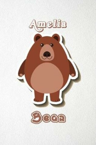 Cover of Amelia Bear A5 Lined Notebook 110 Pages