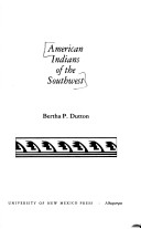 Book cover for Indians in the American South-west