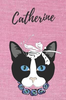 Book cover for personalisiertes Notizbuch Katze / Notizheft / Journal / Malbuch / Tagebuch / Kritzelbuch / DIN A5 / Geschenk Catherine