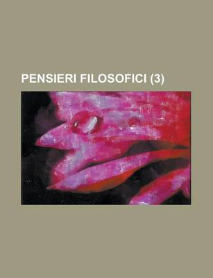 Book cover for Pensieri Filosofici (3)