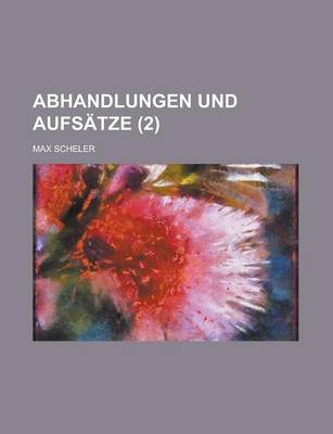 Book cover for Abhandlungen Und Aufsatze (2)