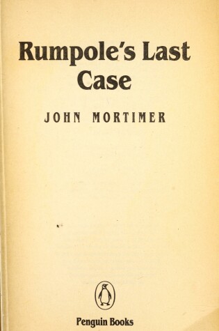 Cover of Rumpole's Last Case(USA)