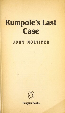 Book cover for Rumpole's Last Case(USA)