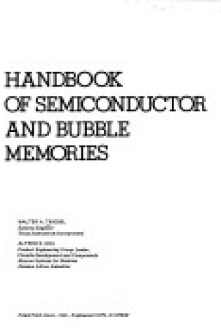 Cover of Handbook of Semiconductor and Bubble Memories