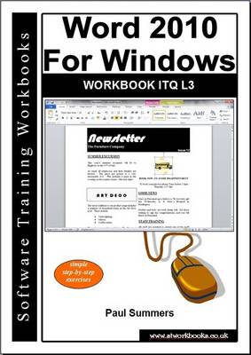Book cover for Word 2010 for Windows Workbook Itq L3