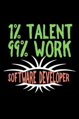 Book cover for 1% talent. 99% work. Software developer