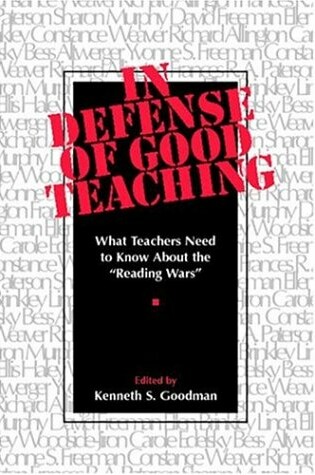 Cover of In Defense of Good Teaching