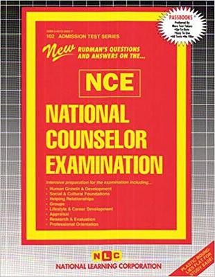 Book cover for National Counselor Examination (NCE)