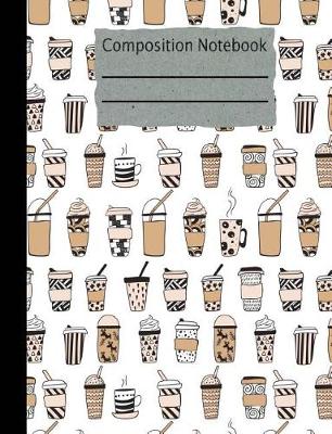 Book cover for Coffee Composition Notebook - Blank Unlined