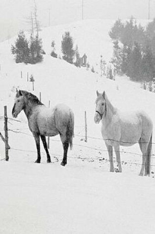 Cover of Journal Horses Winter Farm Scene