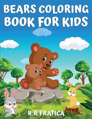 Book cover for Bears coloring book for kids