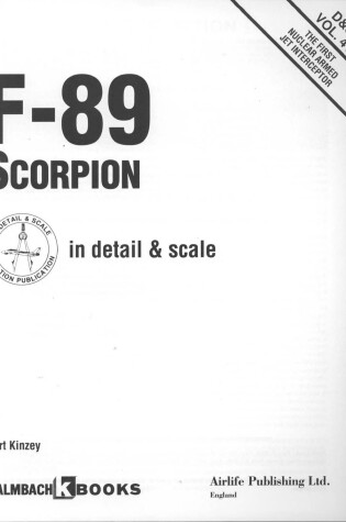 Cover of F-89 Scorpion in Detail and Scale