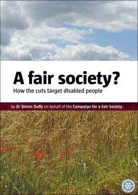 Book cover for A Fair Society?