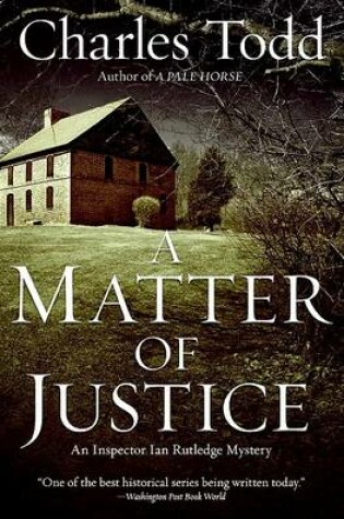 Cover of A Matter of Justice