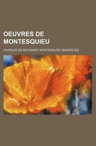 Cover of Oeuvres de Montesquieu (8)