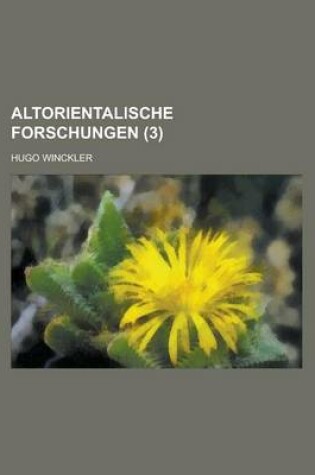 Cover of Altorientalische Forschungen (3 )