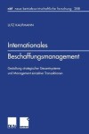 Book cover for Internationales Beschaffungsmanagement