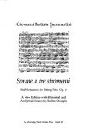 Cover of Giovanni Battista Sammartini's "Sonate a Tre Stromenti," Six Notturnos for String Trio, Op. 7