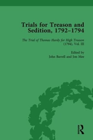 Cover of Trials for Treason and Sedition, 1792-1794, Part I Vol 4