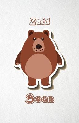 Book cover for Zaid Bear A5 Lined Notebook 110 Pages