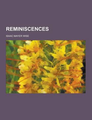 Book cover for Reminiscences