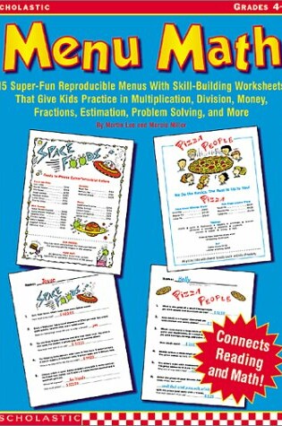 Cover of Menu Math (Grades 4-5)