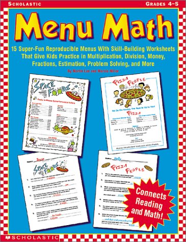 Book cover for Menu Math (Grades 4-5)