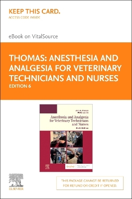 Book cover for Anesthesia and Analgesia for Veterinary Technicians and Nurses - Elsevier eBook on Vitalsource (Retail Access Card)