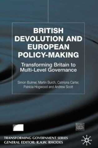 Cover of British Devolution and European Policy-Making