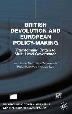 Book cover for British Devolution and European Policy-Making
