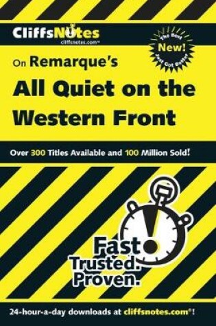 Cover of Notes on Remarque's "All Quiet on the Western Front"