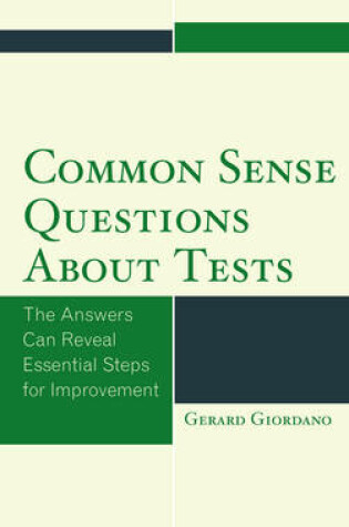 Cover of Common Sense Questions about Tests