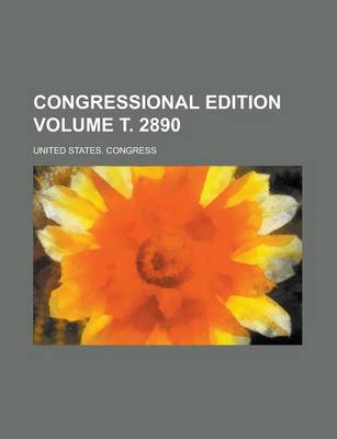 Book cover for Congressional Edition Volume . 2890