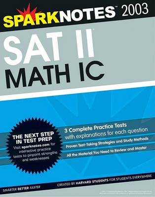 Book cover for SAT II Math IC (Sparknotes Test Prep)