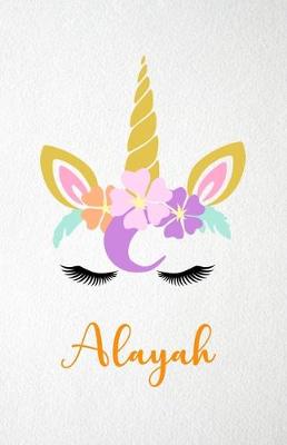 Book cover for Alayah A5 Lined Notebook 110 Pages