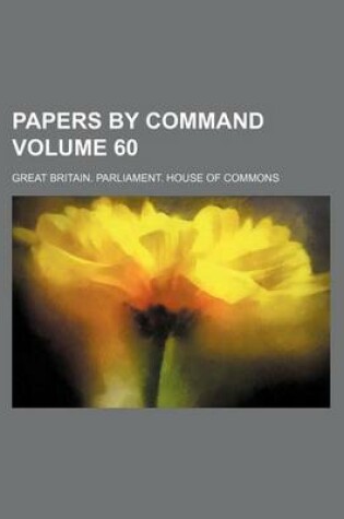 Cover of Papers by Command Volume 60