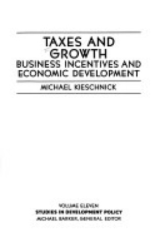 Cover of Taxes & Growth