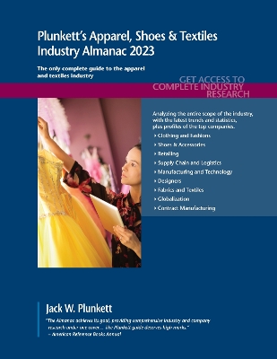 Book cover for Plunkett's Apparel, Shoes & Textiles Industry Almanac 2023