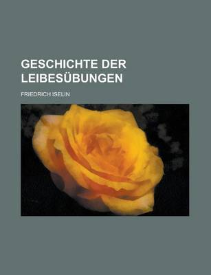 Book cover for Geschichte Der Leibesubungen