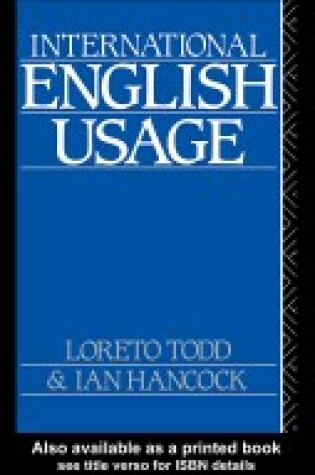 Cover of International English Usage