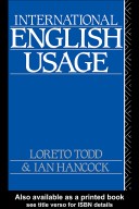 Book cover for International English Usage