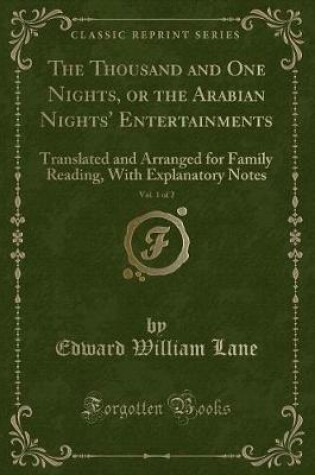 Cover of The Thousand and One Nights, or the Arabian Nights' Entertainments, Vol. 1 of 2