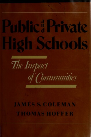 Cover of Public and Private High Schools