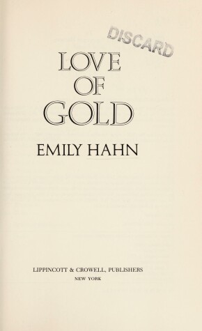 Book cover for Love of Gold