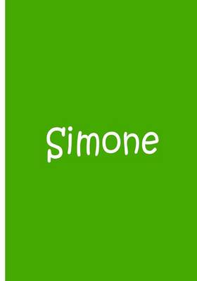 Book cover for Simone - Lime Green Personalized / Custom Notebook - An Ethi Pike Collectible