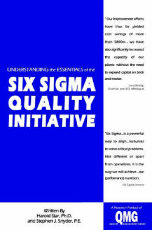 Cover of Understanding the Essentials of the Six Sigma Quality Initiative