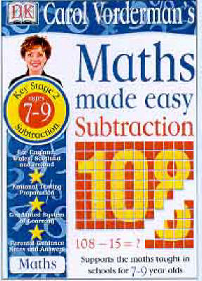 Book cover for Maths Made Easy Topic Book:  Subtraction KS2 Lower