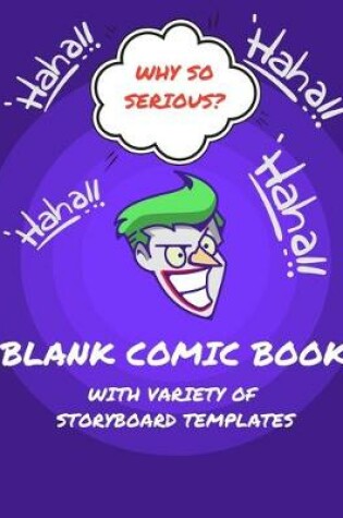 Cover of Blank Comic Book With Variety of Storyboard Templates