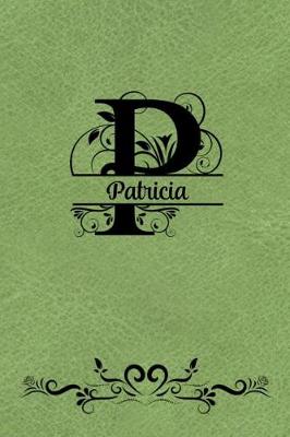 Book cover for Split Letter Personalized Journal - Patricia