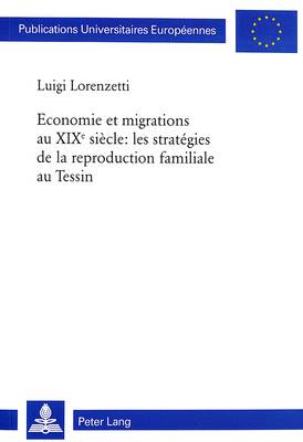 Book cover for Economie Et Migrations Au Xixe Siecle: Les Strategies de La Reproduction Familiale Au Tessin